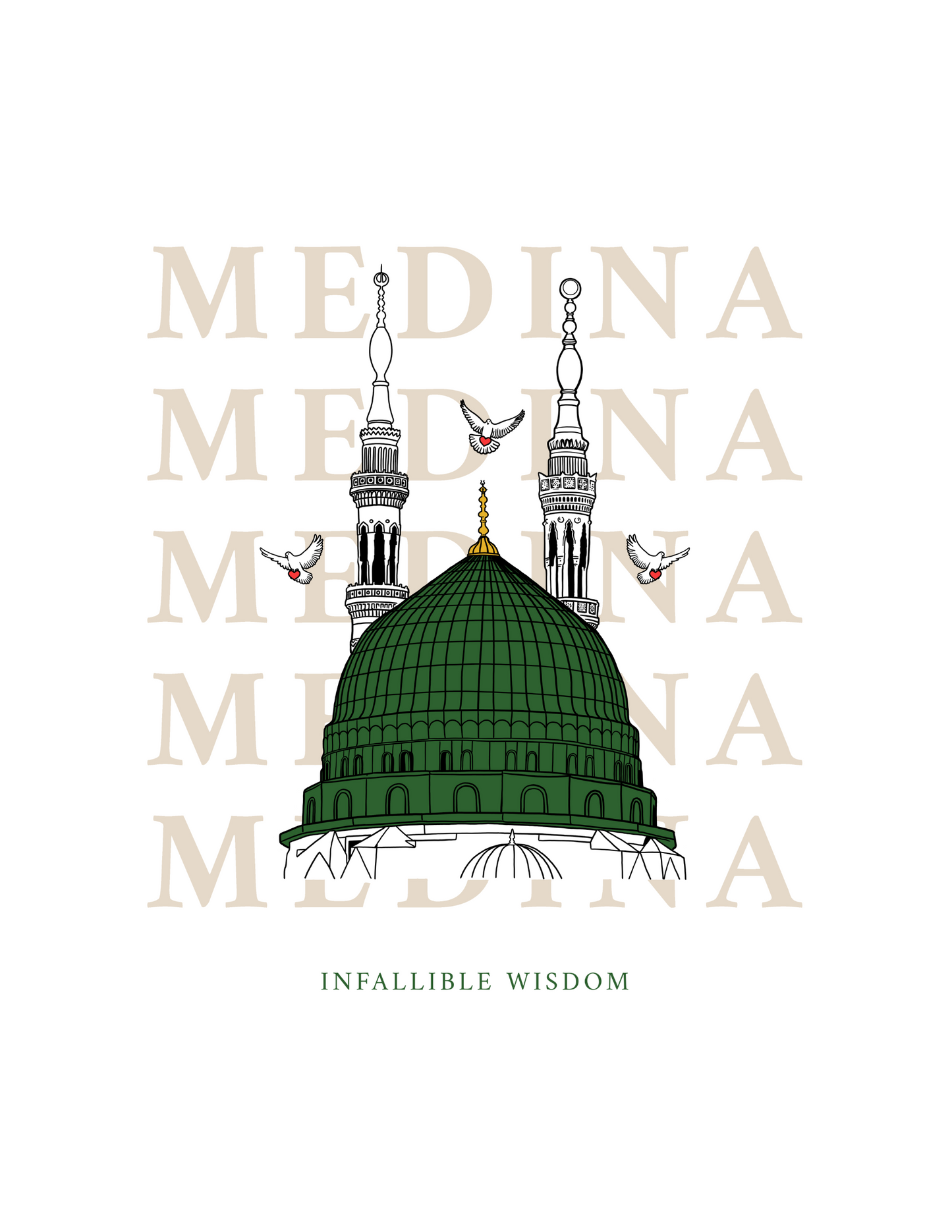 "Medina" Green Dome Hoodie
