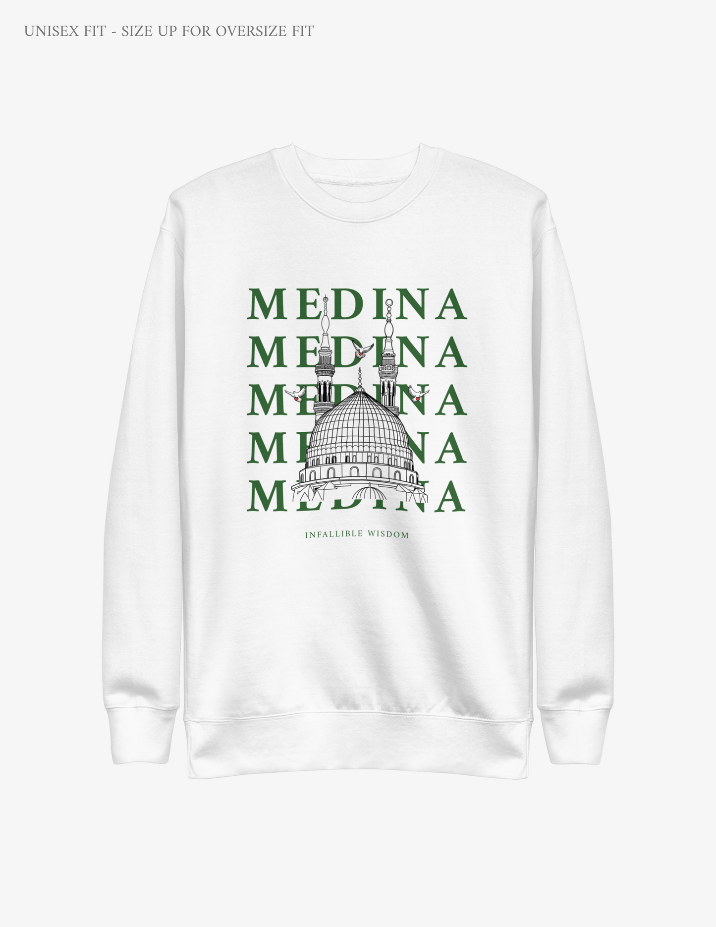 "Medina" Original Sweater: Grey & White