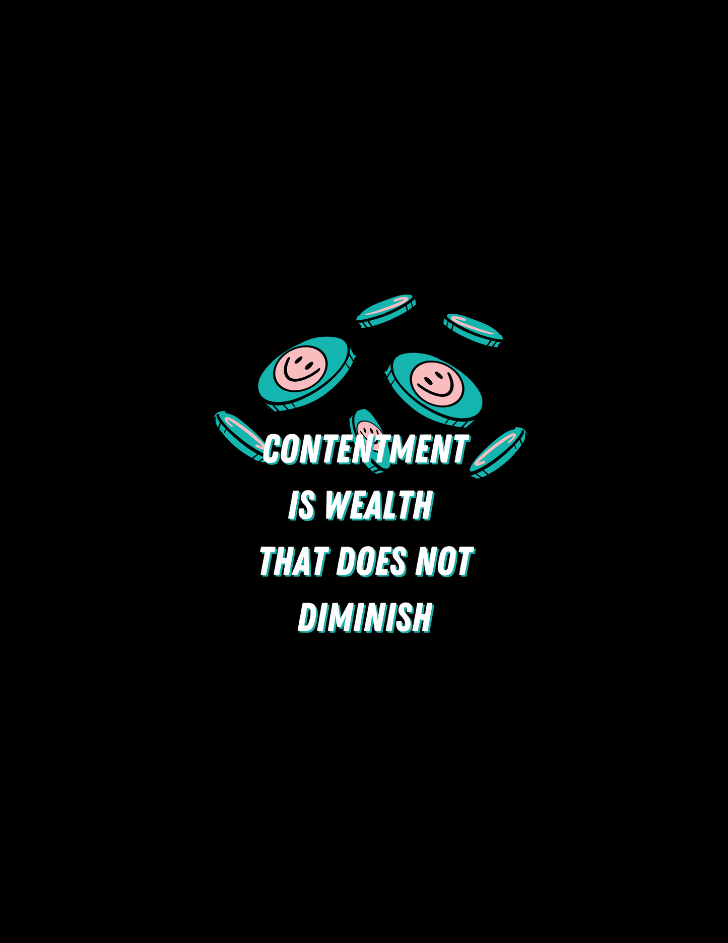 "Contentment is Wealth" Premium Tee