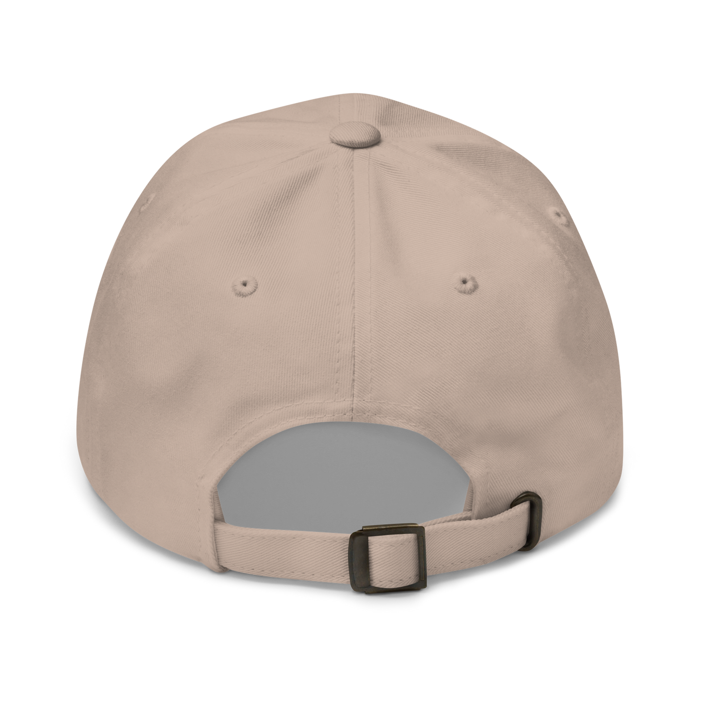 "Give More" Embroidered Hat: Cream