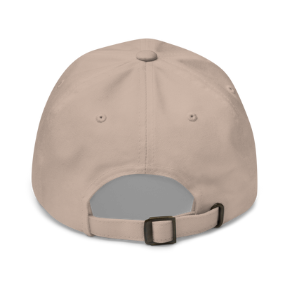 "Give More" Embroidered Hat: Cream